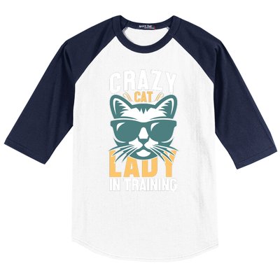 Crazy Cat Lady Baseball Sleeve Shirt