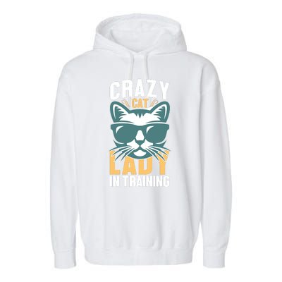 Crazy Cat Lady Garment-Dyed Fleece Hoodie