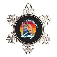 Childless Cat Lady Metallic Star Ornament