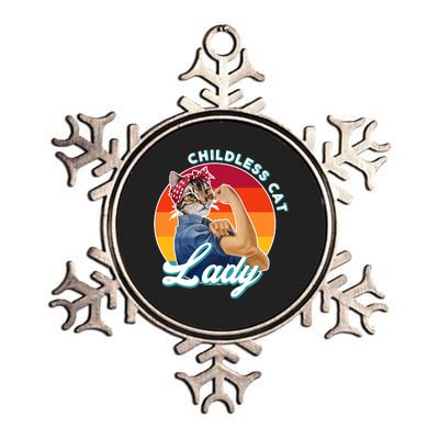 Childless Cat Lady Metallic Star Ornament