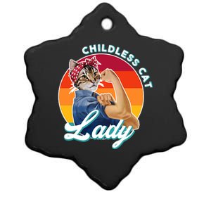 Childless Cat Lady Ceramic Star Ornament