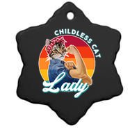 Childless Cat Lady Ceramic Star Ornament