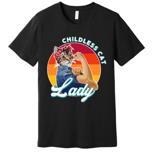 Childless Cat Lady Premium T-Shirt