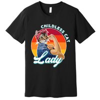 Childless Cat Lady Premium T-Shirt