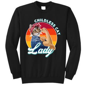 Childless Cat Lady Tall Sweatshirt