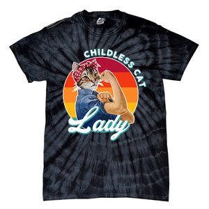 Childless Cat Lady Tie-Dye T-Shirt