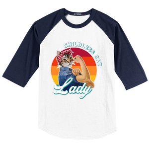 Childless Cat Lady Baseball Sleeve Shirt