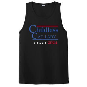 Childless Cat Lady 2024 Ladies Is Voting Kamala PosiCharge Competitor Tank