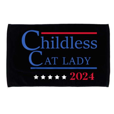 Childless Cat Lady 2024 Ladies Is Voting Kamala Microfiber Hand Towel