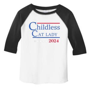 Childless Cat Lady 2024 Ladies Is Voting Kamala Toddler Fine Jersey T-Shirt