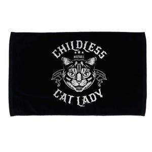 Childless Cat Lady Feminist Voting Ladies Is Voting Kamala Microfiber Hand Towel