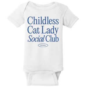 Childless Cat Lady Social Club Quiet Luxury Aesthetic Baby Bodysuit