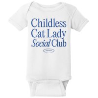 Childless Cat Lady Social Club Quiet Luxury Aesthetic Baby Bodysuit