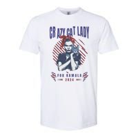 Crazy Cat Lady For Kamala 2024 Gift Softstyle CVC T-Shirt