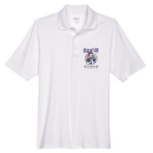 Crazy Cat Lady For Kamala 2024 Gift Men's Origin Performance Pique Polo