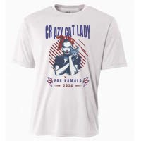 Crazy Cat Lady For Kamala 2024 Gift Cooling Performance Crew T-Shirt