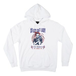 Crazy Cat Lady For Kamala 2024 Gift Hoodie