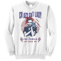 Crazy Cat Lady For Kamala 2024 Gift Sweatshirt