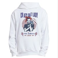 Crazy Cat Lady For Kamala 2024 Gift Urban Pullover Hoodie