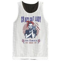 Crazy Cat Lady For Kamala 2024 Gift Mesh Reversible Basketball Jersey Tank