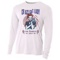 Crazy Cat Lady For Kamala 2024 Gift Cooling Performance Long Sleeve Crew