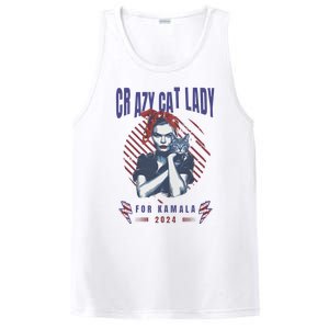 Crazy Cat Lady For Kamala 2024 Gift PosiCharge Competitor Tank