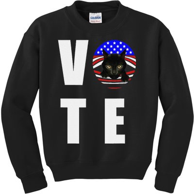 Childless Cat Ladies Vote Retro Gift Kids Sweatshirt