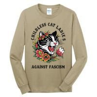 Childless Cat Ladies Voting Election 2024 Usa Vintage Gift Tall Long Sleeve T-Shirt