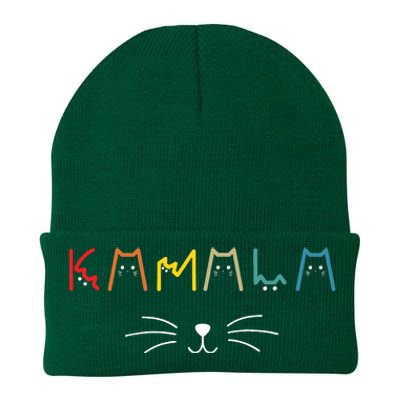 Commala Cat Lettering Positive Funny Cat Letters Knit Cap Winter Beanie