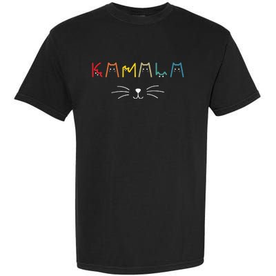 Commala Cat Lettering Positive Funny Cat Letters Garment-Dyed Heavyweight T-Shirt