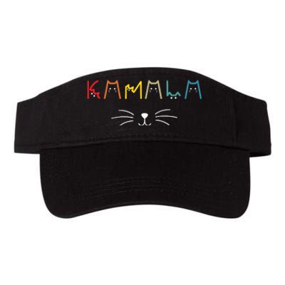 Commala Cat Lettering Positive Funny Cat Letters Valucap Bio-Washed Visor