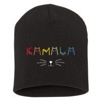 Commala Cat Lettering Positive Funny Cat Letters Short Acrylic Beanie