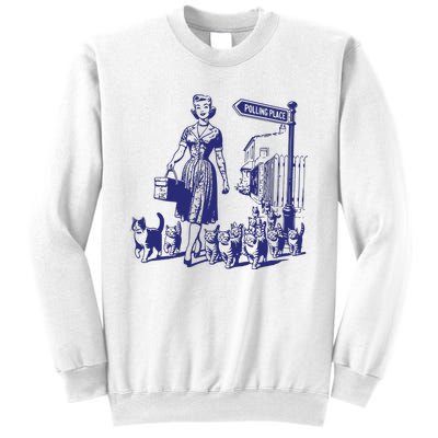 Childless Cat Lady Funny Vintage Sweatshirt