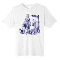 Childless Cat Lady Funny Vintage Tall Fusion ChromaSoft Performance T-Shirt