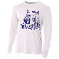 Childless Cat Lady Funny Vintage Cooling Performance Long Sleeve Crew