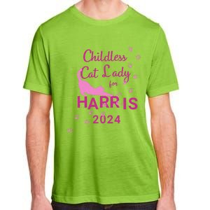 Childless Cat Lady For Harris 2024 Gift Adult ChromaSoft Performance T-Shirt