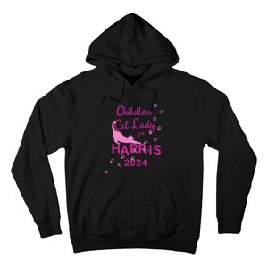 Childless Cat Lady For Harris 2024 Gift Hoodie