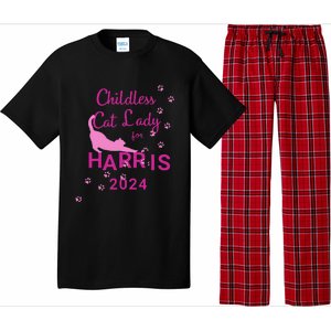 Childless Cat Lady For Harris 2024 Gift Pajama Set