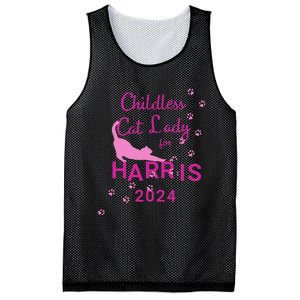 Childless Cat Lady For Harris 2024 Gift Mesh Reversible Basketball Jersey Tank