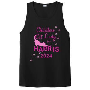 Childless Cat Lady For Harris 2024 Gift PosiCharge Competitor Tank