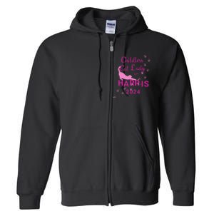 Childless Cat Lady For Harris 2024 Gift Full Zip Hoodie