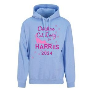 Childless Cat Lady For Harris 2024 Gift Unisex Surf Hoodie