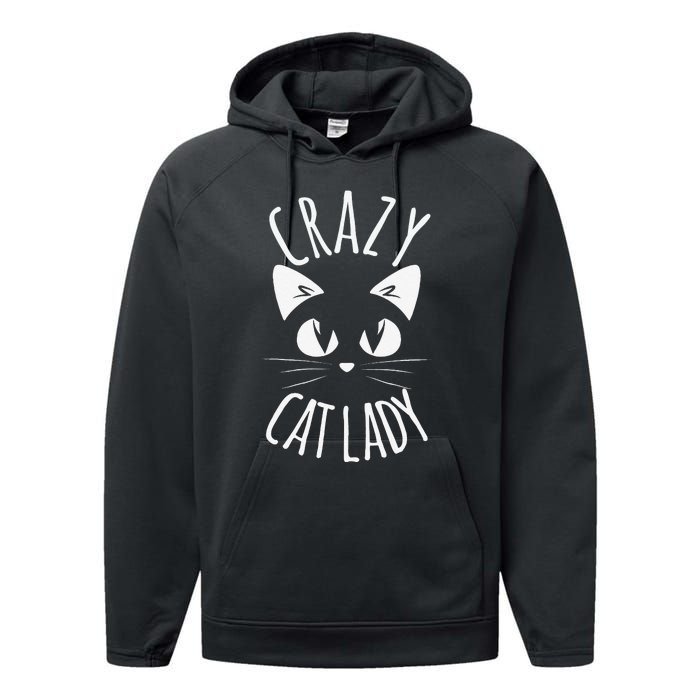 CRAZY CAT LADY Funny Fur Mom Mother's Day Christmas Birthday Performance Fleece Hoodie