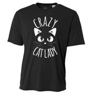 CRAZY CAT LADY Funny Fur Mom Mother's Day Christmas Birthday Cooling Performance Crew T-Shirt