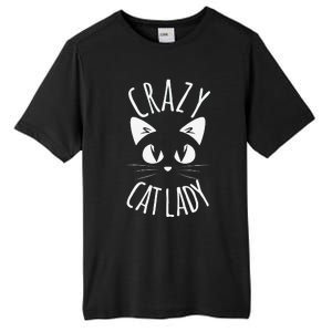 CRAZY CAT LADY Funny Fur Mom Mother's Day Christmas Birthday Tall Fusion ChromaSoft Performance T-Shirt