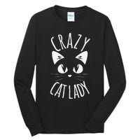 CRAZY CAT LADY Funny Fur Mom Mother's Day Christmas Birthday Tall Long Sleeve T-Shirt