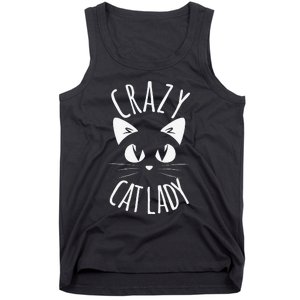 CRAZY CAT LADY Funny Fur Mom Mother's Day Christmas Birthday Tank Top