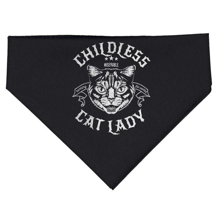 Childless Cat Lady Feminist Voting Ladies Is Voting Kamala USA-Made Doggie Bandana