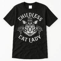 Childless Cat Lady Feminist Voting Ladies Is Voting Kamala Tall T-Shirt