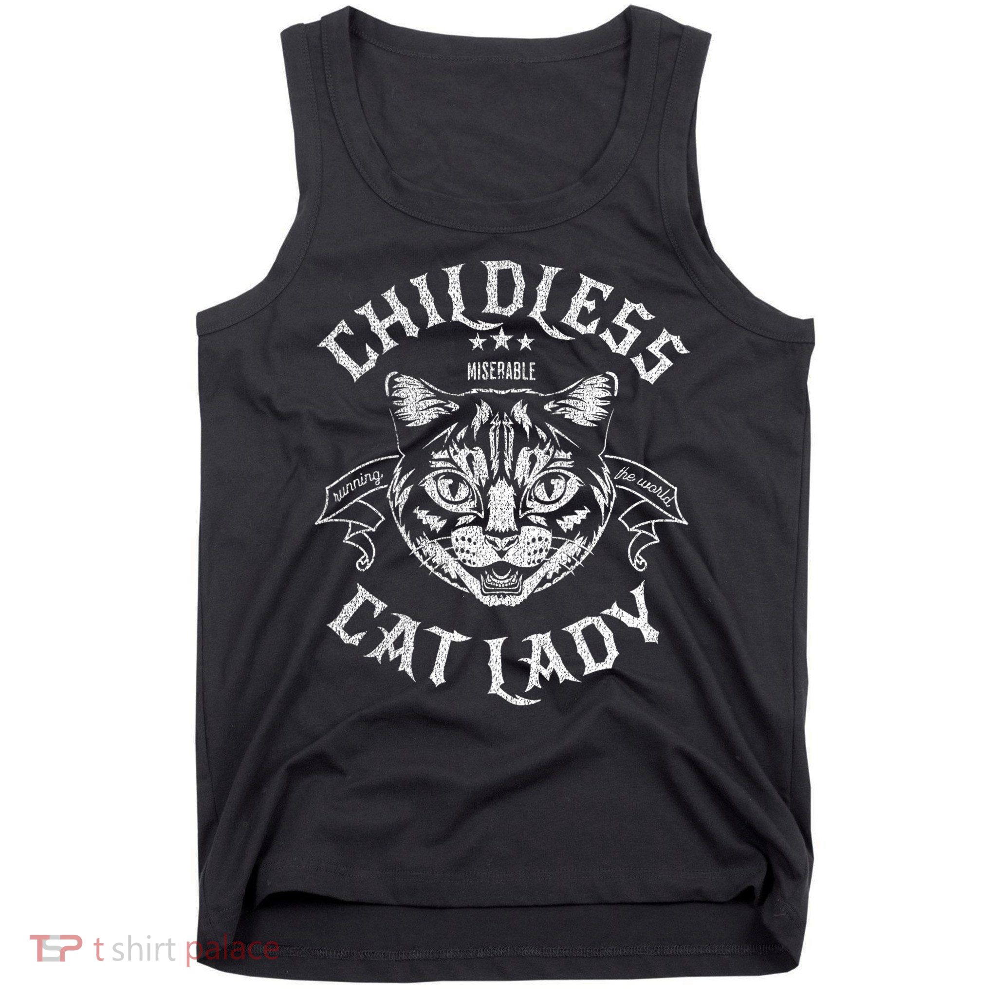 Childless Cat Lady Feminist Voting Ladies Is Voting Kamala Tank Top